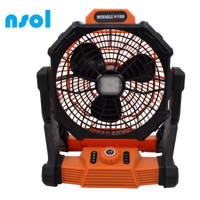 China Portable Hotel Camping Fan with LED Lantern, 6000mAh Rechargeable Battery Operated Tent Fan with Power Bank, USB Desktop Fan Lights for sale