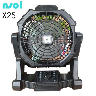 China 2021 AMAZONE ebay Wish summer hot seller X.25 MOVBALE outdoor camping hotel fan with led lantern in tent for sale