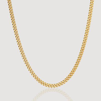 China Jewelry Lead Free Nickel Free Luxury Gold Plated Simple Stainless Steel Snake Chain Link Necklace Fashion Jewelry Wholesale For Women for sale