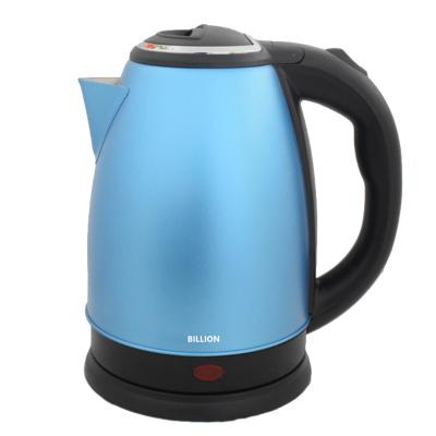 China 360 Degree Rotation Low Blue Color Electric Kettle With Good Certification Water Kettle Plastic for sale