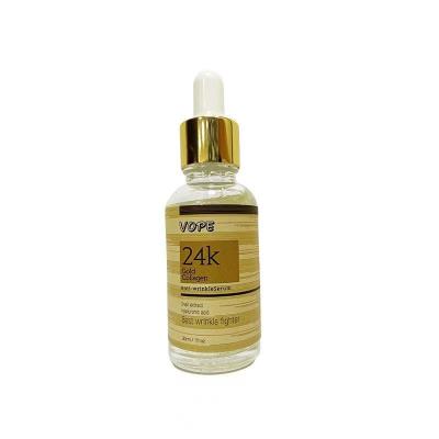 China Moisturizer Skin Care Hyaluronic Acid 24k Gold Collagen Anti Wrinkle Face Serum for sale