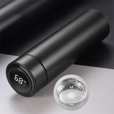 China PORTABLE Custom Smart Display Digital Temperature Thermos Water Flask Bottle for sale