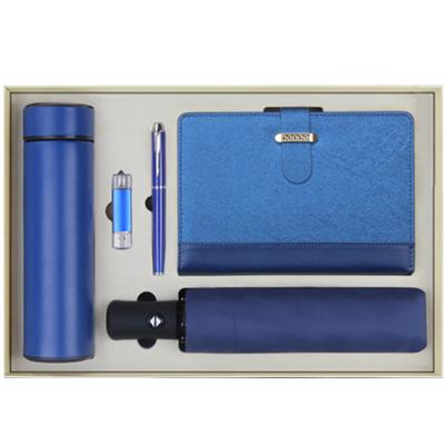 China High Quality Printed Hot Sale Office Business Gift Set Sets 2022 Business Promotional Journal Diary Notebooks With Pens USB Cup for sale