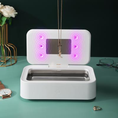 China Hotel Wholesale New Ultrasonic Cleaner With Cordless Filling Portable High Frequency Jewelry Ring Necklace Jewelery Cleaning Machine for sale