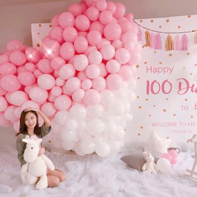 China Advertising Toy 10inch Latex Macaron Balloons Pearl Birthday Decoration Kids Baby Shower Balloon Party Wedding Props for sale