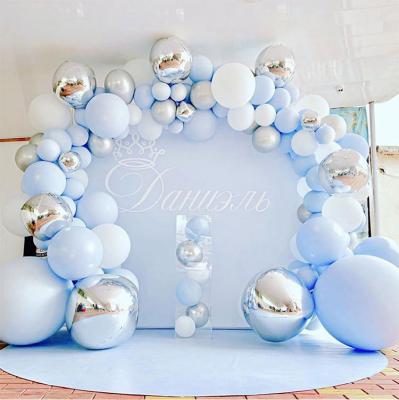 China Party Decoration Hot Sale Macaron Ocean Decoration Balloons Blue Latex Balloon Birthday Party Supplies Party Decoration Globos De Fiesta Set for sale