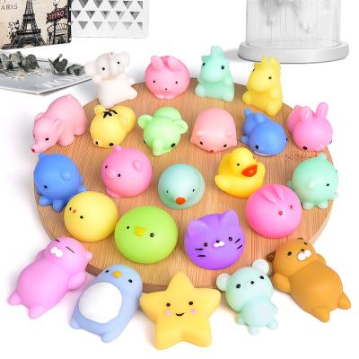 China Squishy TPR Toy Cute Mochi Animal Squeeze Antistress Toys For Kids Adults Kawaii Slow Rising Toys All Different for sale