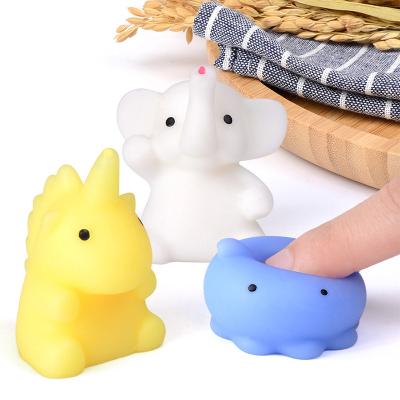 China TPR Kawaii Mochi Toys Christmas Gifts For Kids 3d Relaxing Toy Tpr Christmas Fidget Squishy Animal Toy for sale