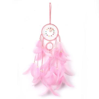 China Dreamy Africa Bohemia Feather Catcher With Led Party Decorations Supplies Gifts For Girls Women Birthday Valentine's Day for sale