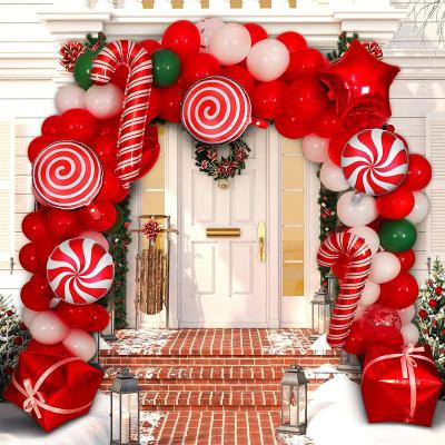 China Arch Garland Party Amazon Latex Balloon Set Christmas Balloon Kit for Christmas Party New Year Decoration Balloons for sale