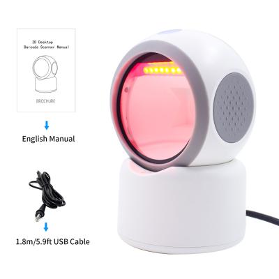 中国 Logistics Industry/Omnidirectional Hands-free Reader QR Platform Barcode Scanner Desktop Barcode Scanner Hospital/Store/Warehouse 1D 2D with Auto Detect Scan 販売のため