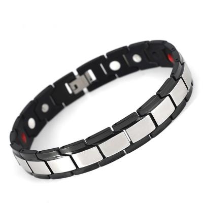 China Fashion Men's Stainless Steel Bracelet Magnetic Magnetic Pain Relief For Arthritis Trustable Magnetic Bracelet Suppliers for sale