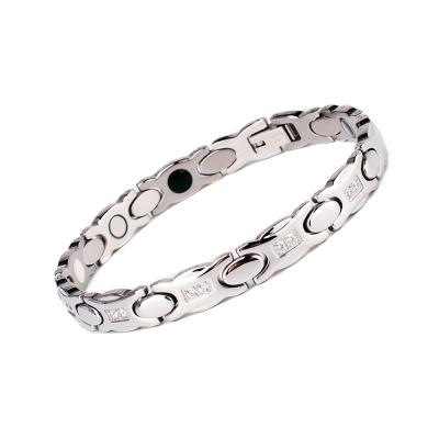 China Hot Selling Pretty Energy Health Care Fashion Jewelry Stainless Steel and Decorative Jewelry Bracelet Magnetic Therapy Bracelet for sale