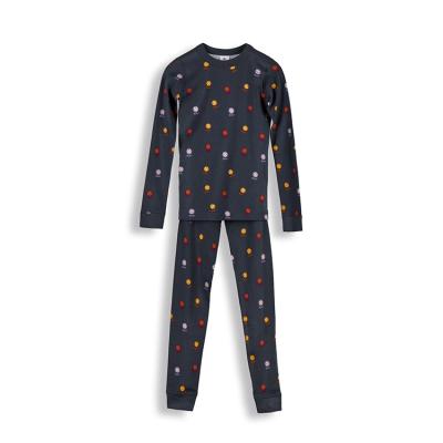 China Navy/Putty Pink/Golden Harvest/Mauve Kids' 100% Pure Cotton Button Long Sleeve Pajamas for sale