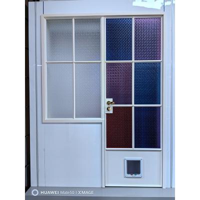 China Wholesale Aluminum French Exterior Thin Frame Double Doors Decoration Patio Swing Door Restaurant Kitchen Swing Doors for sale