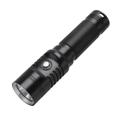 China Diving Flashlight 60m Underwater New Design Backup Light Yellow White Rechargeable Diver Torch Light 21700 Batteries Diving Flashlight for sale