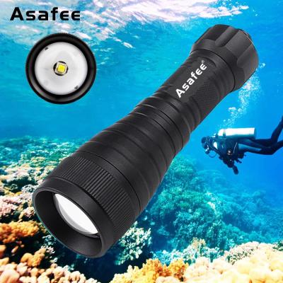 China Professional Wide Angle LED Flashlight Photograph Photography Fill Rechargeable Underwater Diving Torch Emergency Light for sale