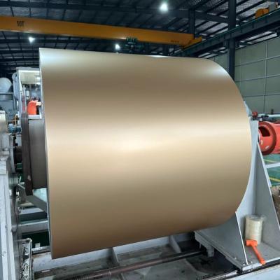 China Alloy 3105 0.23*167mm Anti Scratch PE Paint Pre Painted Aluminum Strip For Rolling Shutter Door Curtain Making for sale