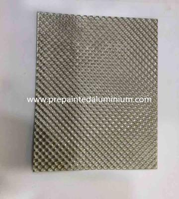 China Alloy 1060 Diamond Pattern Embossed Aluminum Sheet Use For Decoration for sale