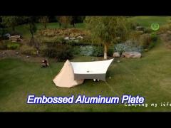 Eatcamp Outdoor Kitchen Station 9.2 Kg - 4Kw * 1- 75L With Windproof  Stoves For Bbq