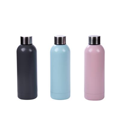 China Sustainable Soft Touch Tea Thermos Vacuum Flask Insulated Stainless Steel Water Bottle Gifts for sale