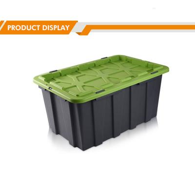 China Sustainable Plastic Packing 40 60 80 100L Organizing Container With 60l Tool Plastic Storage Box Waterproof High Quality Durable for sale