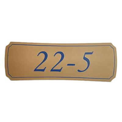 China Companies ultra thin metal room number building direction guide, store, home hotel number sign simple and replaceable for sale