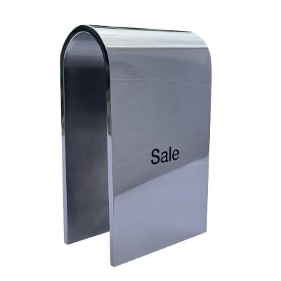 China Customizable U Shaped Signage Desk Metal Products Cards Mirror Display Text Signs Textures Decorations for sale