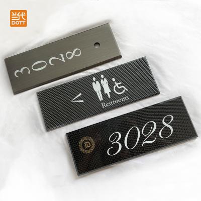 China Dott Digital Easy Logo Door Number Sign Indicator Board Customized Store Sign Reminder Signage for sale