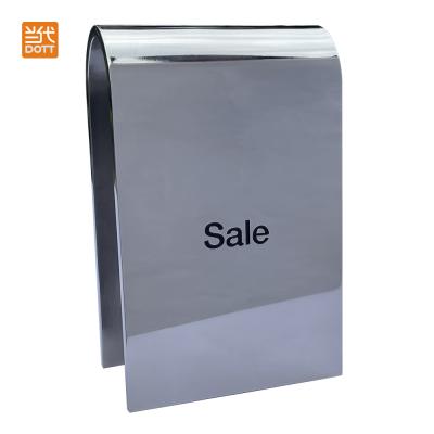 China Mirror Dott Manufacturing Sight Sign Mirror Office Signage Digital Signage Mall Stainless Steel Retail Sales Signs for sale