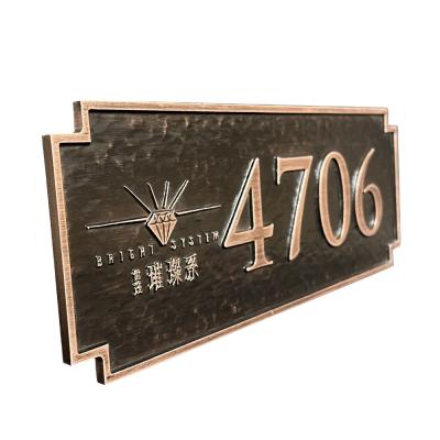 China Dott Manufactrue Modern Metal Door Plate Alphabet Letter Sign Home Sign Customized Wall Mounted Signage For Lots Of Business Locations for sale