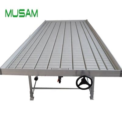 China Fixed Movable Industrial Growing Benches Garden Bench Tables For Plants Self Watering Waterbed Plant Display System for sale