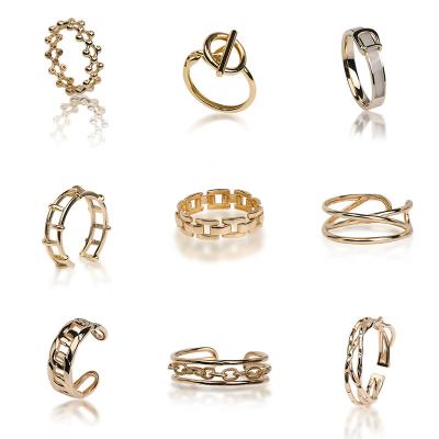 China FASHIONABLE jewelry women eternity 18k solid gold rings wholesale jewelry for women and men for sale