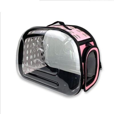 China Transparent Breathable Comfortable Car Carrier Bag Mesh Surface Pet Outing Outside Space Capsule Outdoor Play Large Cat Bag Pet Bag for sale