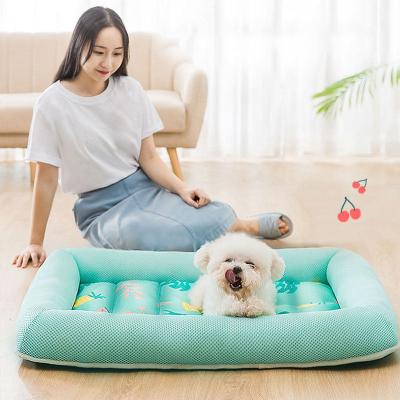 China Summer Outdoor Bed Dog Play Mat Top Quality All Season Breathable Cooling Soft Cushion Pet Puppy Bed for sale