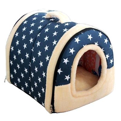 China Double-usefoldable Outdoor Kennel Bed Kennel Universal Pet Play Cats Dogs Backpack Carrier Pet Rooms for sale