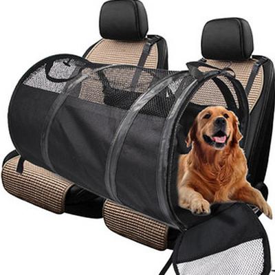 China Car Cool Bag Carrier 1pc Collapsible Pet Travel Outside Gary Large Tent Breathable Waterproof Black for Dogs Cats for sale