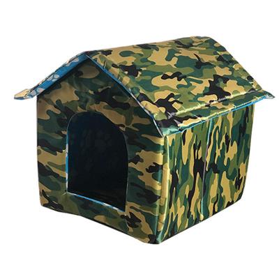 China Cool Outdoor Pet Room Cat Nest Tent Puppy Foldable Waterproof Removable Thickened Pet Bed for sale