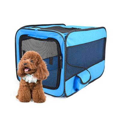 China Cool 600d Oxford Pet Car Ride Accessories For Dogs Cats Carriers Cage Tent Foldable Portable Kennel With Mat Outdoor for sale