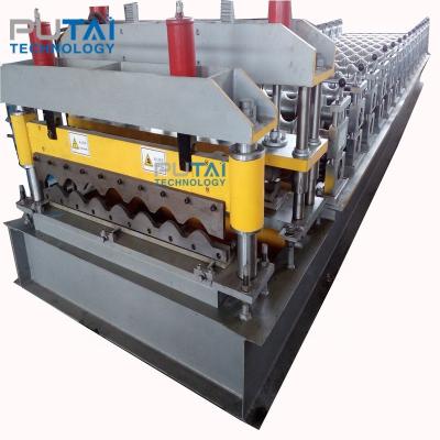 China Trapezoid Metal Roof Sheet Roll Forming Machine for sale