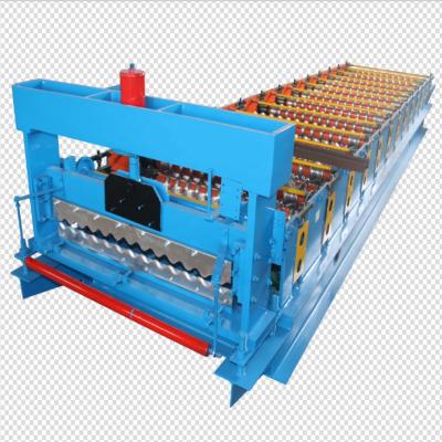 China Zinc Aluminum Metal Roofing Sheet Roll Forming Machine for sale