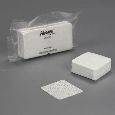 China Polypropylene or Available Melt-Blown to Customize Nail Art Gel Polish Remover Disposable 5*5cm Flat Pack Nonwoven Polypropylene Meltblown Polypropylene Cleaning Pads for sale