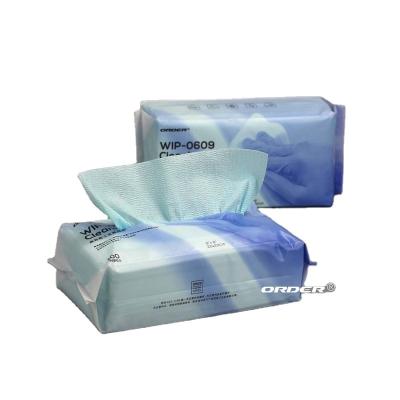 China 2021 Sustainable Rags C Ply Disposable Spunlace Cellulose Polyester Nonwoven Industrial Wiping Cloths for sale