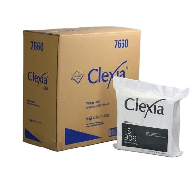 China Sustainable Cellulose High Quality Polyester Nonwoven Highly Absorbent Flat Pack Electronics Wiping Wipes for sale