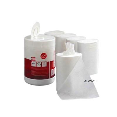 China Sustainably Sale Disinfectant Top China Meltblown PP Fillable Nonwoven Fiber Wiper Dry Passes In Canister for sale