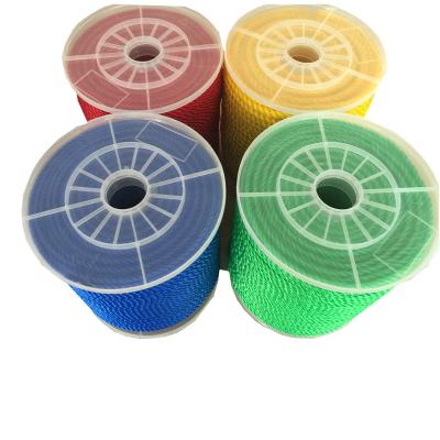 China UV Resistant PE PP Nylon Rope Blue Green White 100 Ply 100 Ply 200 220 Meter Roll Twisted Pe Rope for sale