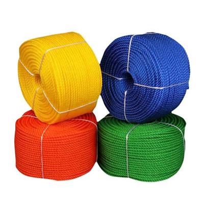 China UV Resistant PE PP Nylon Fishing Twisted 3 Strand For Fishing 3 Ply 200 Meters Roll Hollow Braided Twisted Rope for sale