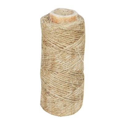 China High tensile 100% natural yarn 3 ply twine100m twine100m 200m ball cotton rope hemp sisal yarn jute twisted rope for sale