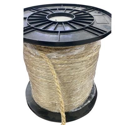 China High Tensile 100% Natrual Yarn 3 Ply Twisted Twine 100m 200m Ball 180m Cotton Rope Hemp Sisal Yarn Jute Twisted Rope Twine for sale