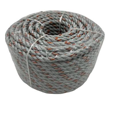 China Excellent Chemical Resistance 3 Strand Twisted Polypropylene PP Rope With Lead Line Core For Crab Lobster Prawn Trap Saltwater for sale